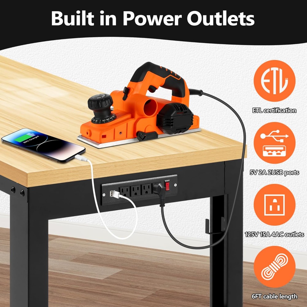 Adjustable Workbench, Heavy Du - Woodworking Workbench ulasan dan harga