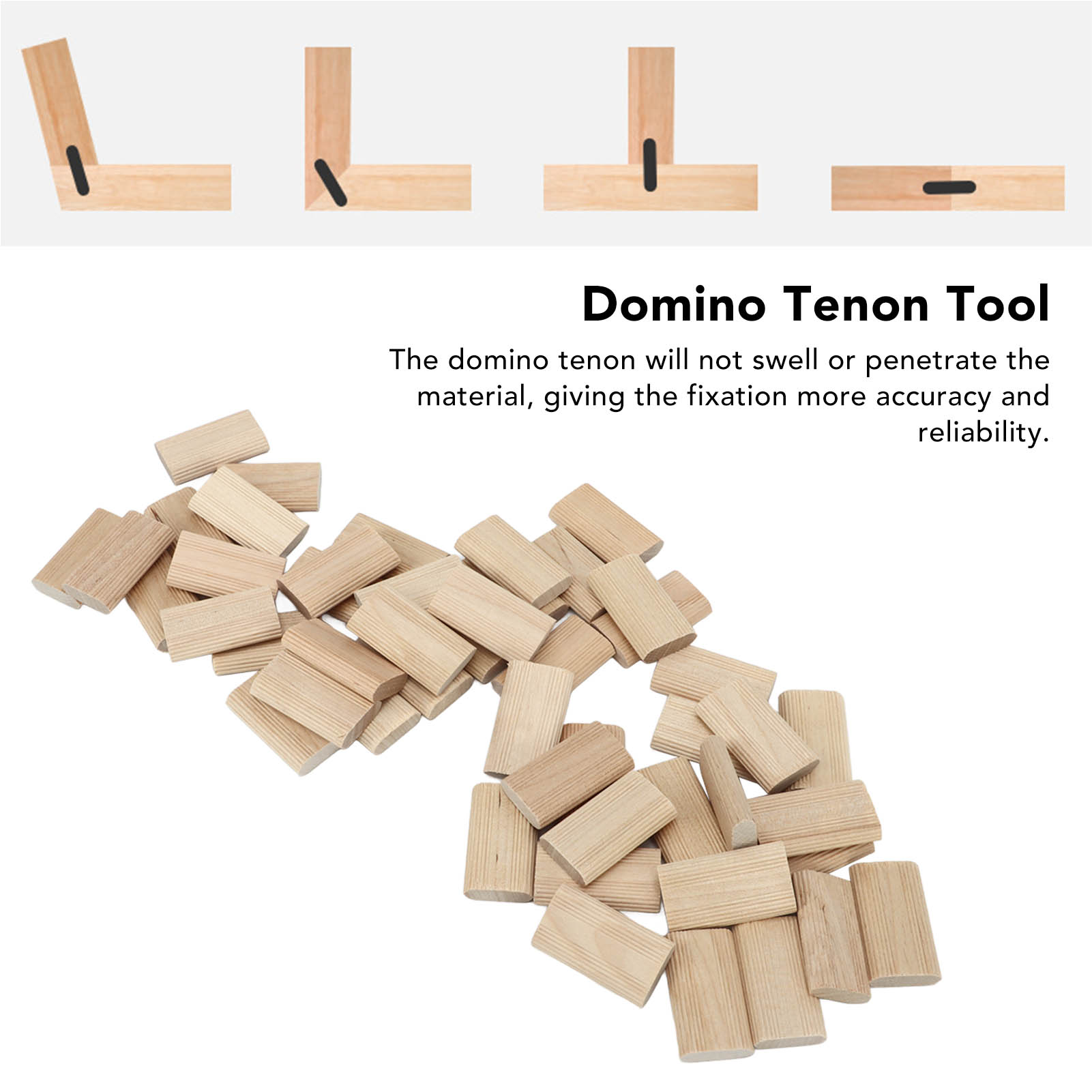 50pcs Domino Tenon Beech Wood  - Woodworking Domino ulasan dan harga