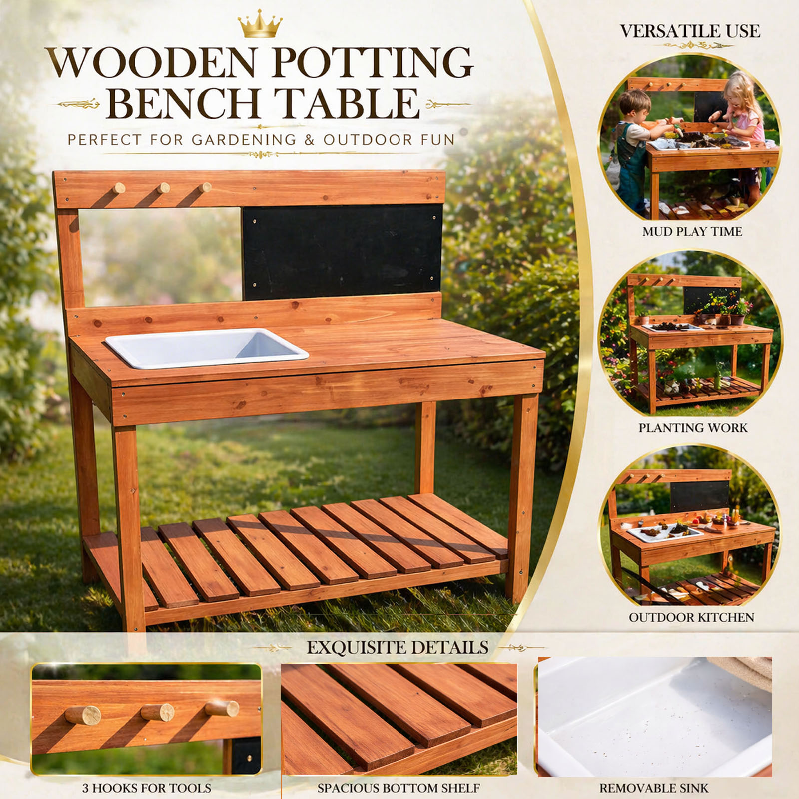 Wooden Potting Benches For Chi - Woodworking Workbench ulasan dan harga