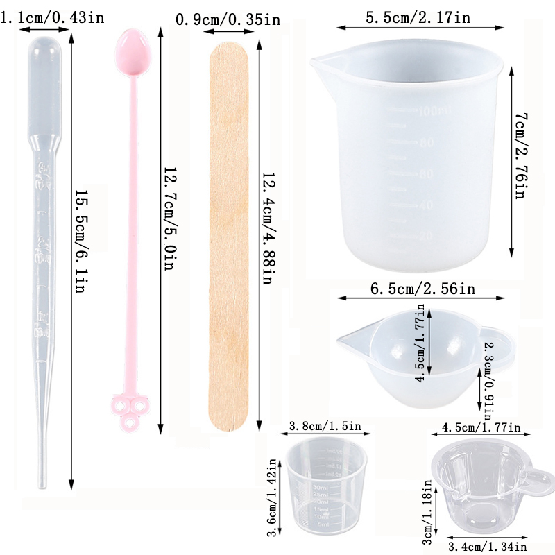 Epoxy Resin Tools Kit Silicone - Woodworking Resin ulasan dan harga