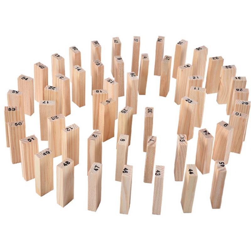 54Pcs Building Blocks Toy Funn - Woodworking Domino ulasan dan harga