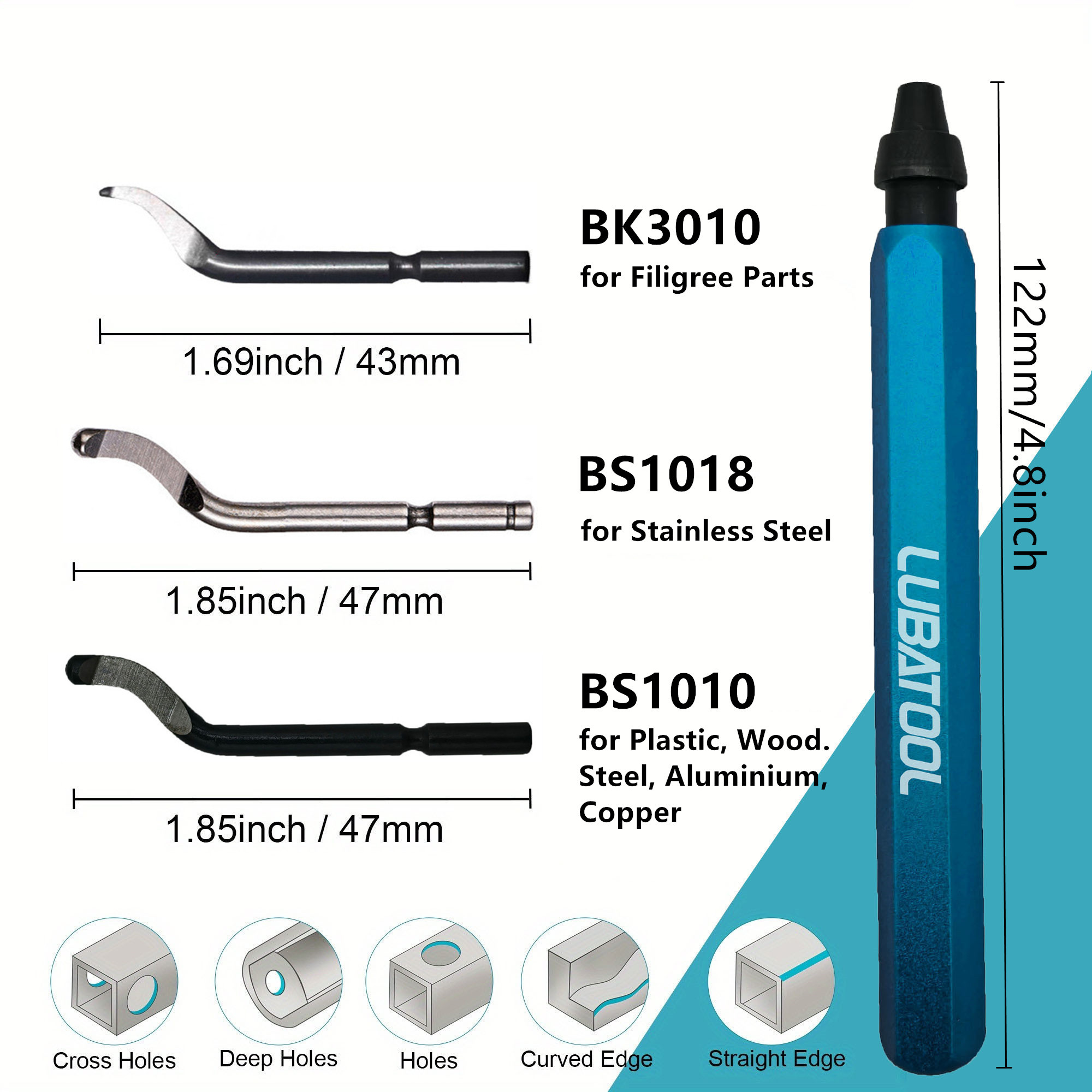 LUBATOOL Deburring Tool with 1 - Woodworking Resin ulasan dan harga