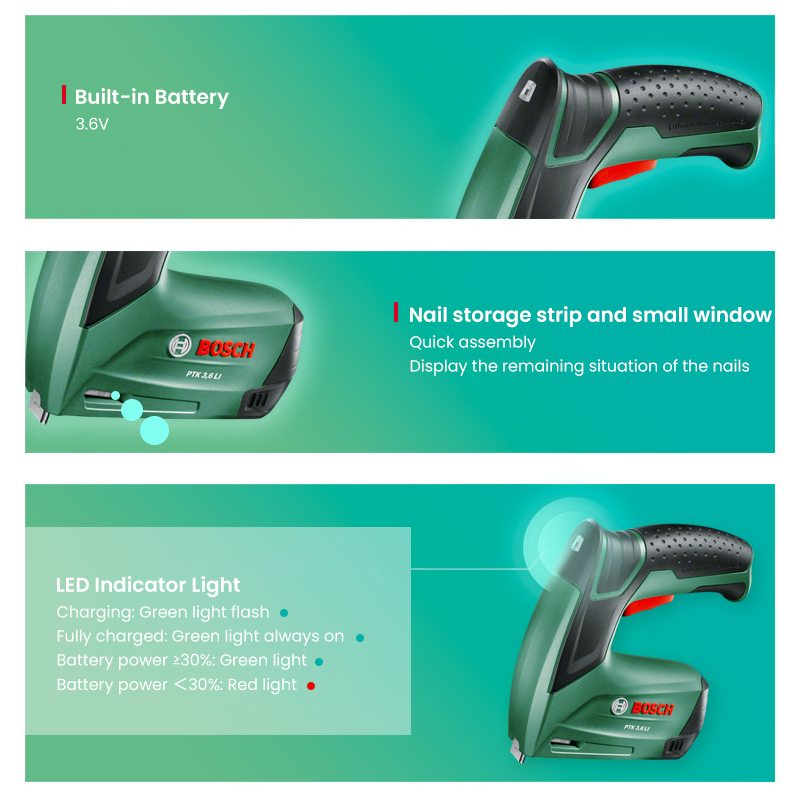 Bosch PTK 3.6 Li Cordless Nail - Furniture And Woodworking ulasan dan harga